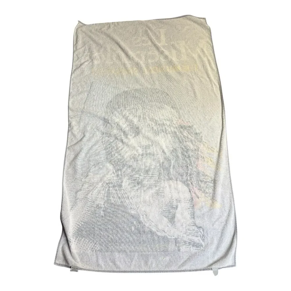 Vintage 90s Les Miserables Beach Towel Cosette Graphic Broadway Musical Cotton